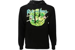 RICK AND MORTY - CID Rick And Morty Che Affogano Felpa con Cappuccio Adult Swim Originale Ufficiale