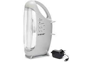 VELAMP IR160EVO - Lampada di Emergenza Portatile Ricaricabile, LED, Super Luminosa (320 lumen), con Caricabatteria Esterno, Sicura, Leggera e Compatta