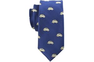 CTSKYTE Herren-Krawatten mit Tiermuster, bestickt, lässig, handgefertigt, schmale Krawatten