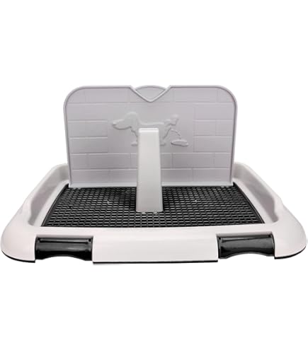 Vasino Per Cani 42x42cm - Lettiera Antispruzzo Con Griglia Rimovibile Per Addestramento - Foto 6