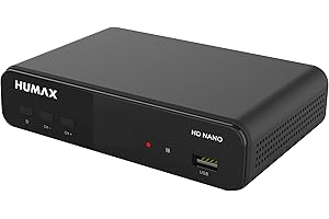 Humax Digital HD Nano - Ricevitore satellitare digitale HD 1080P HDTV con alimentatore da 12 V Campeggio - Astra preinstallato - HDMI, SCART, DVB-S/S2, senza cavo HDMI