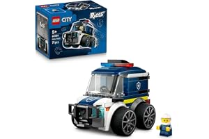 LEGO City Rides – Police Truck 60481 | Emergency Vehicle Set, Police Officer Junior Minifigure, Party Bag Filler, Gift for 5+ Year Old Boys & Girls, 71 Pieces