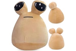 YISKY Juguete de Pou Peluche Animal, 22cm Alien Pou Juguete de Peluche, My Pet Alien Pou Plushies, Kawaii Juguete de Peluche Alien Pou, Muñeco de Peluche de Alien, Alien Pou Plush Doll para Niñas y Niños