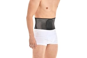 WORHUDY Umbilical Hernia Belt for Men and Women 16 cm- Post Surgery Inguinal Hernia Support Truss For Inguinal with Elastic Waist Strap and Removable Compression Pad S/M(24-38’’)