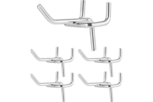 BESTONZON Besonzon Lot de 100 crochets pour panneau perforé, crochets pour panneau perforé, garage, atelier, magasin de rangement, organisation, écran