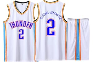 ABRTJCL 2 Pièces Ensemble Maillot + Shorts Basket Tenue de Sport