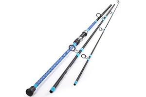 Sougayilang Canne à pêche à la carpe en fibre de carbone à 3 sections (2,7/3,0/3,3/3,6 m)