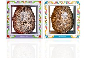 AROMATASTE Uova di Pasqua Artigianali | Cioccolato al Latte e Cioccolato Fondente | Nocciole di Giffoni | Confezione Regalo | 2x300 g