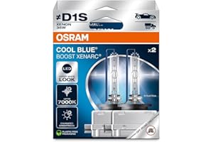 ‎OSRAM Osram XENARC® Cool Blue Boost, D1S, Xenon Headlight Lamps, 7000K, Hanging folding box (2 lamps), offroad use only