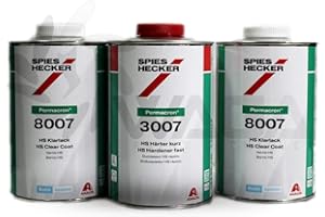 LZBBD Spies Hecker SPIESHECKER Kit Trasparente 2 Litri HS 8007 + CATALIZZATORE 1 LITRO 3007
