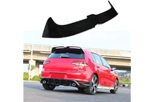 TGFOF Alerón de techo para ventana trasera, color negro brillante, ABS para Golf 7 VII MK7 GTI R Hatchback 2014-2018