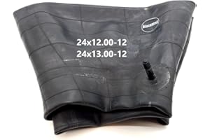 BlackRing 24x12.00-12 Inner Tube Straight Valve Ride Lawn Mower Garden Tractor