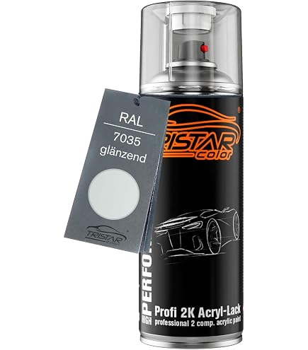 TRISTARcolor Lackstift – RAL 7035 Lichtgrau Matt, 50 Ml, Schnelltrocknend