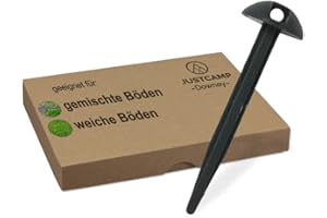 Justcamp Downey Piquets de Tente Plastique - 10 cm [12 pièces]