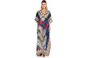 Looking Glam New Ladies Oversized Maxi Kimono Kaftan Tunic Kaftan Dress Free Size
