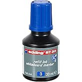 edding BT 30 beyaz yazı tahtası kalemi yedek m&uuml;rekkebi - mavi - 30ml