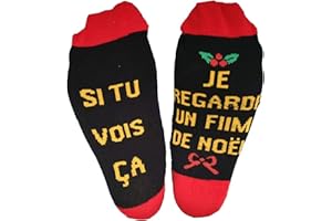 YLYDMY Chaussettes Coton,Chaussettes Amusantes,SI TU VOIS ÇA,Chaussettes Courtes Fantaisie Nouveauté Chaussettes Lettres Cadeau pour Chaussette Drôle
