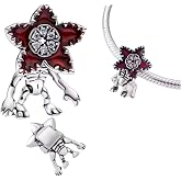 Abalorio Demogorgon de plata de ley 925,compatible con abalorios Pandora y muchas otras pulseras de abalorios.