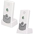 Eujgoov 2 Way Wireless Home Voice Intercom Doorbell for Elderly Caregivers and Disabled People (White)