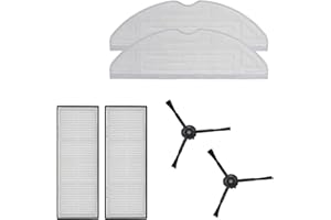 roborock Originales Accesorios, con toallitas, Filtro HEPA y Cepillo Lateral Negro para Robot Aspirador S7/S7 Max Ultra/S7 Maxv Ultra/S7 Pro Ultra/S8/S8 +/S8 Pro Ultra