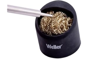Weller WLACCBSH-02 Nettoyant Pour Eponge A Souder En Laiton, Avec Support En Silicone