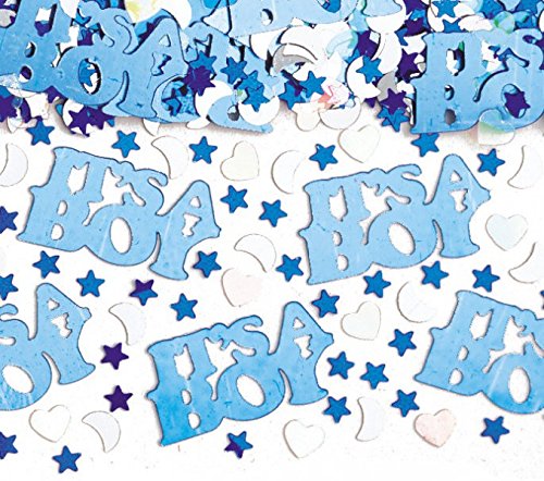 NEU 67 Teile Baby Shower Deko Set Storch Hellblau 16 Personen - 5