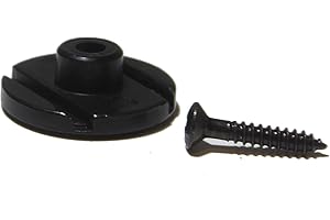 BLACK DOG MUSIC Retenedor de árbol de cuerdas para bajo, 7 mm de alto, incluye tornillo.