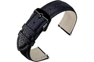 ANNEFIT Cinturino 16mm 18mm 19mm 20mm 22mm Imbottito Pelle, Cinturini di Ricambio a Sgancio Rapido per Uomo e Donna