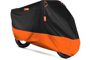 YONGPOW Telo Coprimoto Impermeabile,Telo Coprimoto 210D,Teli per Moto,Copertura Moto Universale per protezione da polvere, vento e pioggia(245x105x125cm) XXL