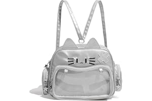 HuiYStar Sac à dos Ita Kawaii,Sac à Bandoulière en Forme de Chat Mignon Polyvalent avec Présentoir à épingles et Insert