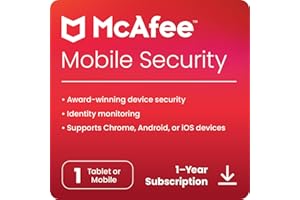 McAfee Mobile security 2024 | 1 Device, 1 Year | Antivirus Internet Security Software | Scam Protection & Identity Protection