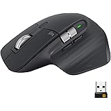 Logitech MX Master 3 Mouse Wireless Avanzato, Ricevitore Bluetooth + USB, Scorrimento ‎rapido, 4000 DPI Qualsiasi Superficie,