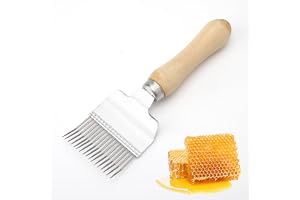 ZMDMAH Biodlingsgaffel, bin honung upptäcktsgaffel, rostfritt stål biodlare tillbehör, biodlare tillbehör, bin gaffel honungskam, biodlingsverktyg, bin gaffel honungskam för biodlare