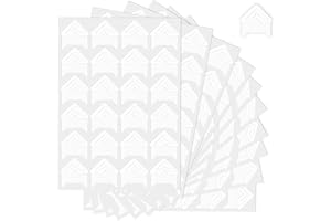Lunaanda Fotoecken Selbstklebend, 240 Stück Fotoecken Aufkleber für Scrapbook 10 Blatt Foto Klebeecken Sticker Foto Ecken Klebe Fotoecken für Fotoalbum DIY Basteln Scrapbooking (Weiß)