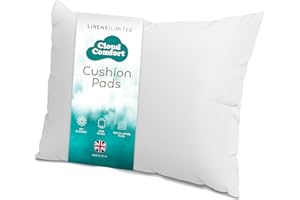Linens Limited - Cushion Insert 40cm x 60cm, Made in the UK, Soft and Plump, Non-Allergenic Sofa Cushion Pad, Easy to Clean, Small Cushion Inner, Perfectly Fits Covers (White)