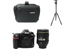 KamKorda Camera Bag + Tripod + D850 DSLR Camera + AF-S NIKKOR 24-120mm f/4G ED VR Lens, 45.7MP FX-Format BSI CMOS Sensor, EXPEED 5 Image Processor, 3.2" Tilting Touchscreen LCD + 2 Year Warranty