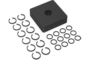 Pokin 3/8'' Impact Retaining Ring Fits Milwaukee 3/8 Impact Friction Ring Clip with O-Ring,Impact Hog Ring Replacement for Milwaukee Type Wrenches, Impact Wrench Tool Parts(12 Sets)