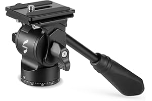 SmallRig Selection Fluid Head Solo 279g, CH10 Cabezal de Trípode con Placa de Liberación Rápida para Arca Swiss y Amortiguación para Cámaras Compactas, Carga útil Máxima 3 kg/6,6 LB - 3259