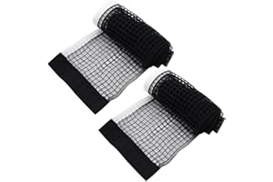 DOULEIN Red de Tenis de Mesa,2 pcs Red de Ping Pong para Mesa portátil de Poliéster y Algodón Red de Reemplazo de Tenis de Me