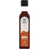 By T&uuml;fek&ccedil;i Gourmet Serias Şekersiz 0 Kalori 0 Şeker Aromalı Kahve Pasta Tatlı ve Kokteyl Şurubu (60 ml, Karamel)