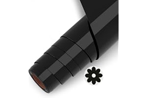 Asoway Vinile Termoadesivo per Tessuti, Vinile Nero 3d puff htv Rotolo 25 X 244cm, termovinile per tessuti il Design del Vinile di Calore per T-Shirt, Cappelli, borse, facile da usare