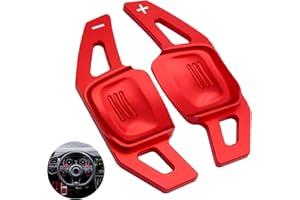 lcyen 2 Stück Lenkrad Schaltwippen Verlängerung Paddles für VW 2019-2023,Aluminiumlegierung Schaltpaddel Lenkrad Schaltknäufe Ersetzen für CC Tiguan L Touran L Lingdu Golf7.5 MK7 Golf 8 MK8 （Rot）