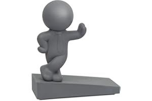 Omoojee Door Stopper Cute, Decorative Doorstop to Hold Your Door Open, Gray, 1 Pack (Patented)