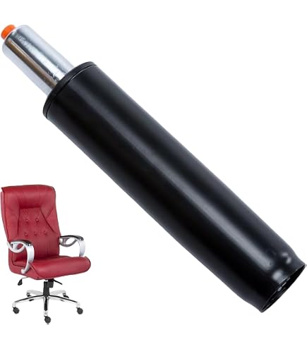 Molla A Gas Per Sedia Ufficio – 450kg, Altezza Regolabile 30-45cm, Ricambio Ammortizzatore In Acciaio, Nero