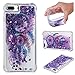 Produktbild iPhone 7 Plus Hülle Flüssig, iPhone 8 Plus Hülle Glitter, ZXK CO Stoßfest Hülle Glitter Flüssig Handyhülle Durchsichtig TPU Silikon Bumper Schutzhülle mit Glänzende Flüssig Bewegende Treibsand Liquid Case Hülle Flüssigkeit für iPhone 7 Plus/8 Plus 5,5"-Traumfänger