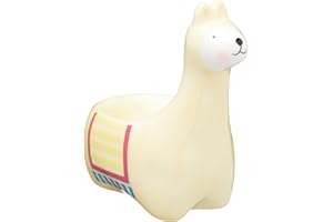 KC BLUE KCEGGLLAMA Portauovo, Ceramica, Beige