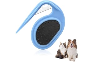 KJG Entfilzungsmesser Katze, Pet Knotting Comb mit Stahlklinge, Knotenkamm für Katzen, Entfilzungskamm für Hunde, Katzen Kamm, für langhaarige Katzen, Hunde