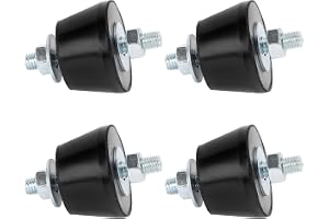 Serplex® 4pcs Rubber Studs Shock Absorber For Air Conditioner Outdoor Unit | Air Conditioner Rubber Vibration Mounting Bracket Anti-Vibration Isolator Pads for Ductless Mini Split Units AC Condensers