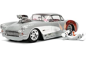 ‎JADA Jada Toys Looney Tunes 1967 Chevy Corvette 1:24, wielokolorowy, 253255041