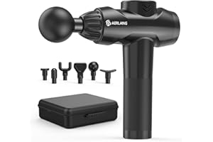 AERLANG Muscle Massage Gun, Father's Day Gifts Handheld Deep Tissue Massager with 6 Massage Heads and 20 Adjustable Speeds, Portable Electric Massager for Pain Relief and Relaxation of Muscle Groups